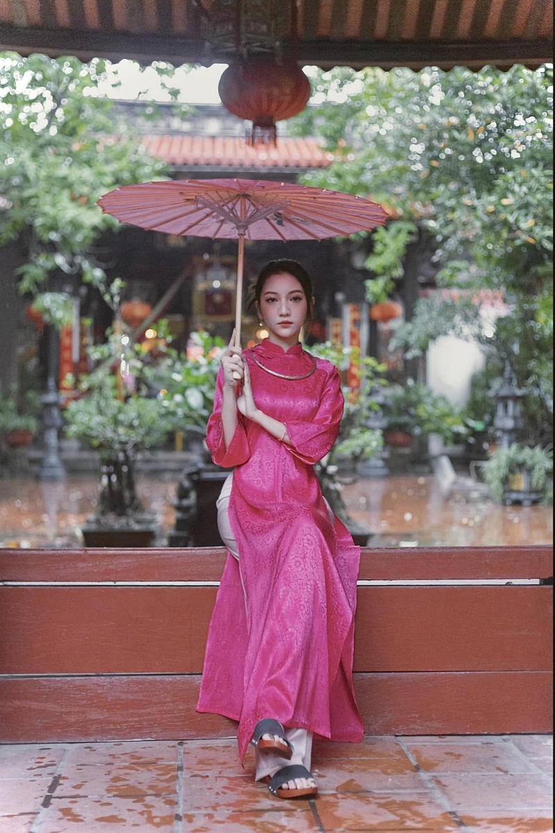 Phan Hương - Áo dài dáng xưa 2023 — ảnh 5